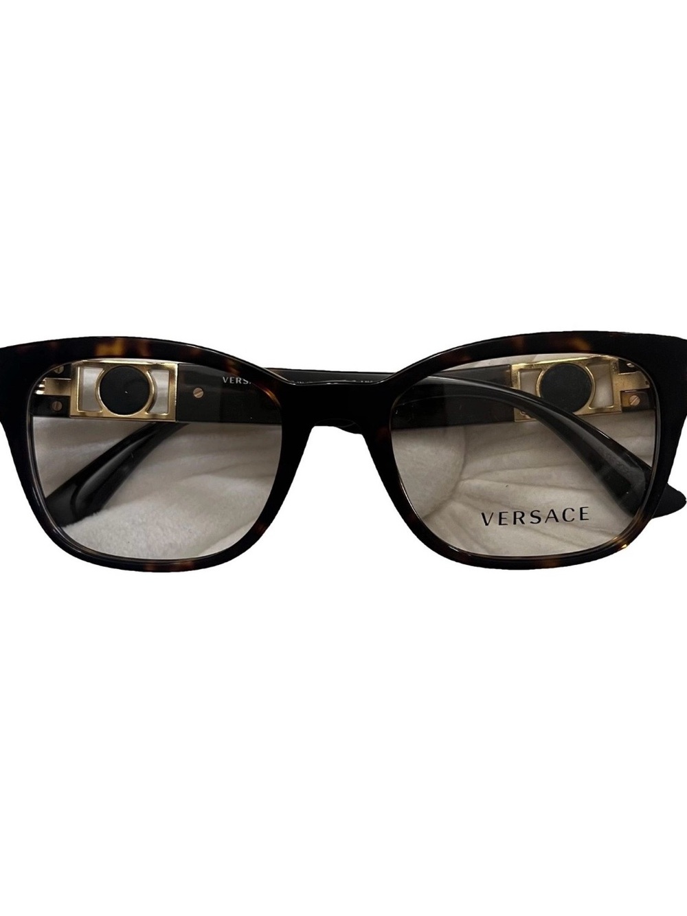 Versace OVE3314 Havana Eyeglasses Gold Medusa 54-20-145 New